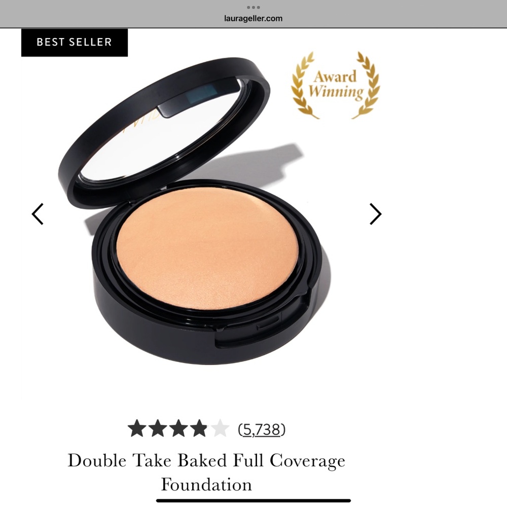 Laura Gellar Double Take Baked foundation